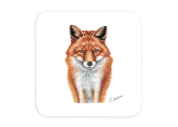 Untersetzer Fuchs, 9 x 9cm