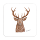 Untersetzer Hirsch, 9 x 9cm