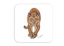 Untersetzer Leopard, 9x9cm