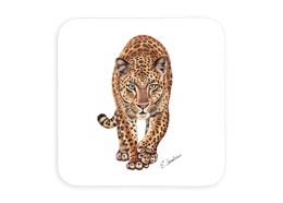 Untersetzer Leopard, 9x9cm