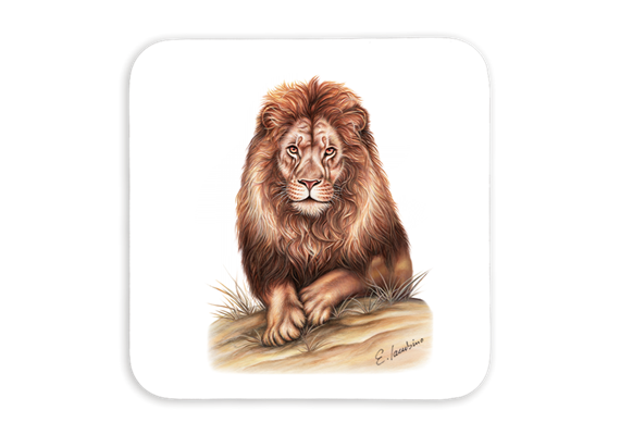 Untersetzer Löwe, 9x9cm