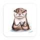 Untersetzer Otter, 9x9cm