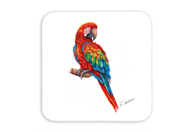 Untersetzer Papagei, 9x9cm