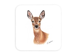 Untersetzer Reh, 9x9cm