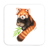 Untersetzer Roter Panda, 9x9cm