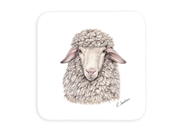 Untersetzer Schaf, 9x9cm