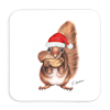 Untersetzer Weihnachtseichhörnchen 9 x9cm