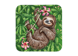 Untersetzer Wild Faultier, 9x9cm