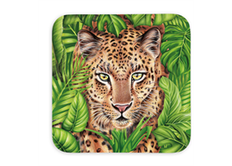 Untersetzer Wild Leopard, 9x9cm