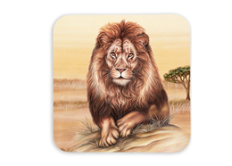 Untersetzer Wild Löwe, 9x9cm