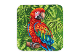 Untersetzer Wild, Papagei, 9x9cm