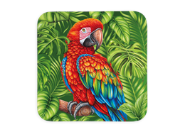 Untersetzer Wild, Papagei, 9x9cm
