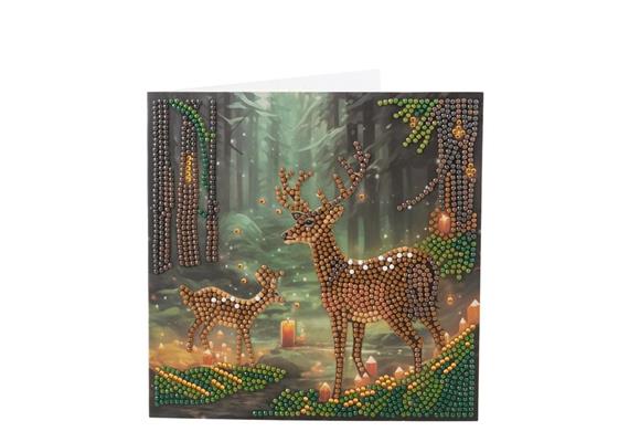 Verzauberter Wald, 18x18cm Crystal Art Card