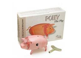 WALKING PIG - POLLY with red bow