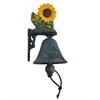 Wanddeko farbige Gusseisen Glocke "Sonnenblume"