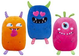 Weiche Kuschelmonster, 30cm, 3er Set, assortiert