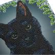 Weihnachts Katze, Karte 18x18cm Crystal Art | Bild 2