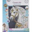 Weisses Pferd, Crystal Art Kit 40x50cm | Bild 5