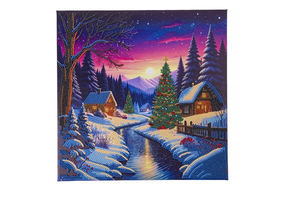 Wintersonnenwende, 30x30cm Crystal Art Kit