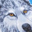 Wolf im Mondlicht, Bild 30x30cm Crystal Art | Bild 3