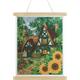 Woodland Thatch, Crystal Art Scroll 35x45cm