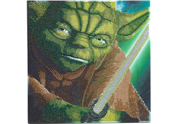 Yoda, Bild 30x30cm Crystal Art