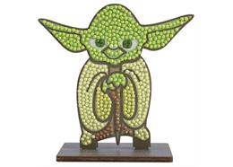 Yoda, Crystal Art Figur ca. 11x8cm