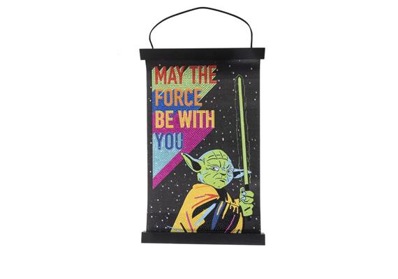 Yoda, Mini Crystal Art Scroll 20x30cm