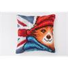 A British Bear, 40x40cm Kreuzstick-Kissen Set - Paddington