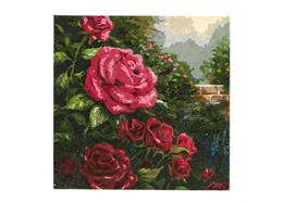 A Perfect Red Rose, 30x30cm Paint By Numbers Kit - Thomas Kinkade