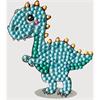 Adorable dinosaure, autocollant 9x9cm Crystal Art Motif