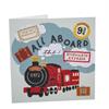 All Aboard The Hogwarts Express, 18x18cm Crystal Art Card
