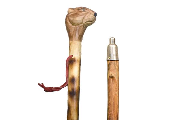 Alpenstock Murmeltier 90 cm mit Crans Montana