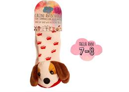 Anti-Rutsch Socken Hund 7-8 Jahre