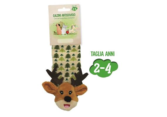 Anti-Rutsch Socken Rentier 2-4 Jahre
