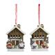 Aufhänger Gnom mit Berghütte Winter, 2 assortiert