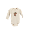 Baby Body langarm, Murmeltier, Grösse 6-12 Monate, Sand Farbe | Bild 2