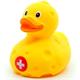 Badeente Käse Schweiz mit Quietschton