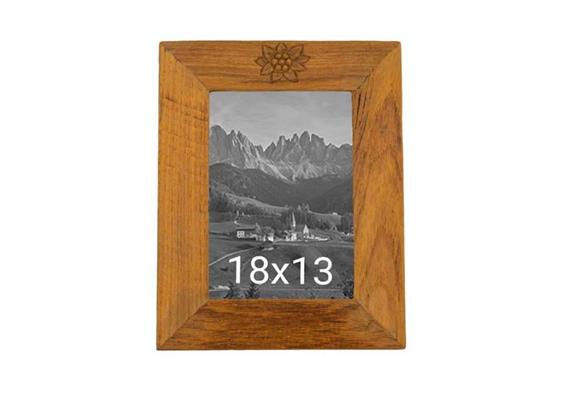 Bilderrahmen aus dunklem Holz Rahmengrösse 25x19cm, Bild 18x13cm