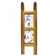 Bilderrahmen Holz mit Ski, 65 cm