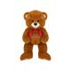 Billy Braun Bär mit roter Schleife, 60cm