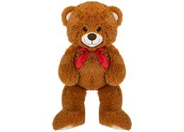 Billy Braun Bär mit roter Schleife, 60cm
