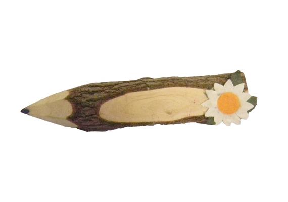 Bleistift mit Magnet, mit Edelweiss und mit individueller Ortsnamen Gravur, VE 72 Stk.