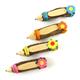 Bleistift mit Magnet und Blume, 9cm, 4 ass, mit Einsiedeln
