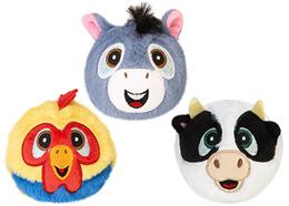 Boingos Bouncy Plush Farm Mix 7cm display 12 pcs 6 ass