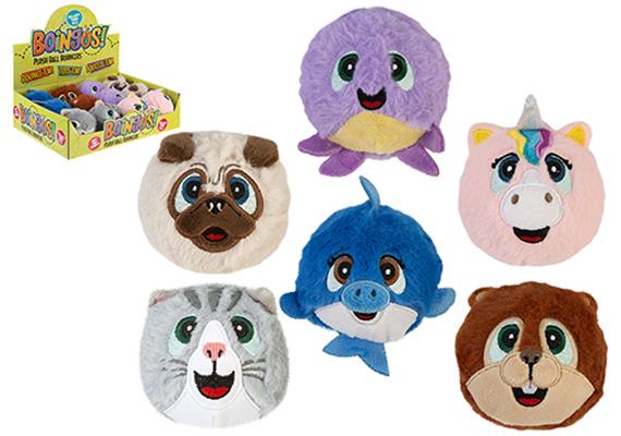 Boingos Plüschbälle Mix, 7cm, Display mit 12 Stück 6 assortiert