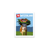 Briefmarkensticker Almabtrieb Kuh - Switzerland