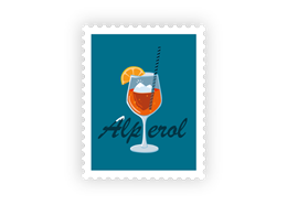 Briefmarkensticker Alperol