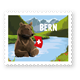 Briefmarkensticker Braunbär Bern