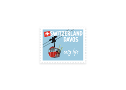 Briefmarkensticker Easy Life - DAVOS